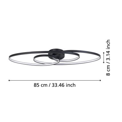 Eglo - LED Dimmable ceiling light LED/38W/230V