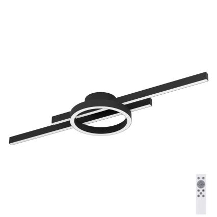 Eglo - LED RGBW Dimmable ceiling light LED/23,5W/230V 2700-6500K black + remote control