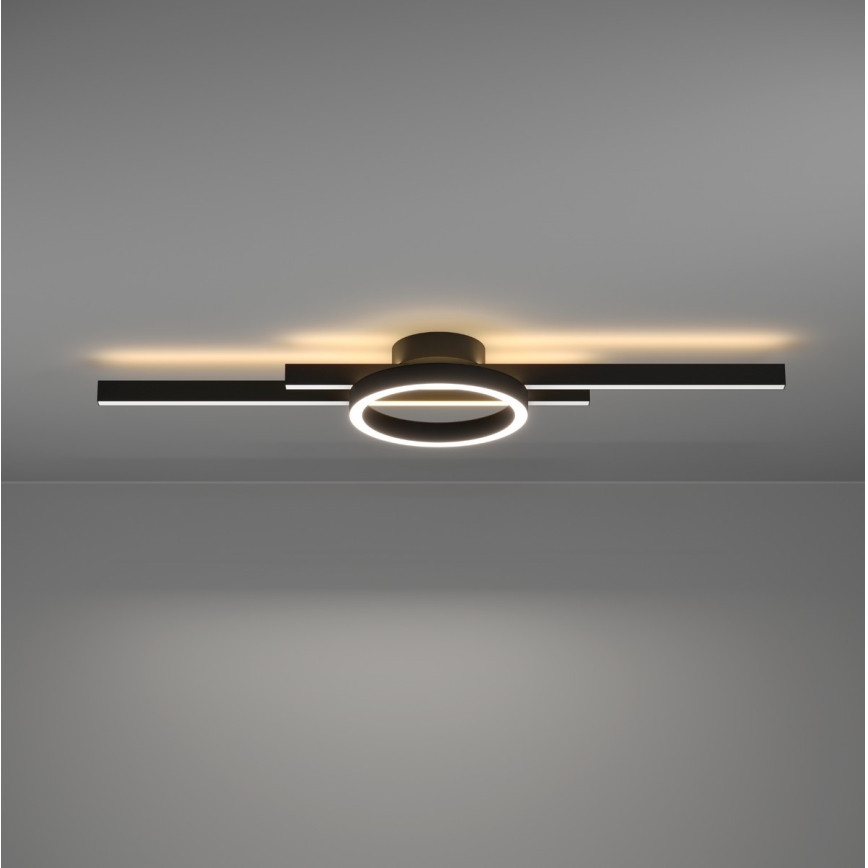 Eglo - LED RGBW Dimmable ceiling light LED/23,5W/230V 2700-6500K black + remote control