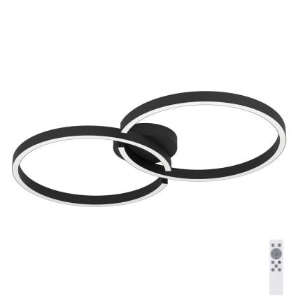 Eglo 900955 - LED RGBW Dimmable ceiling light LED/19,5W/230V 2700-6500K black + remote control
