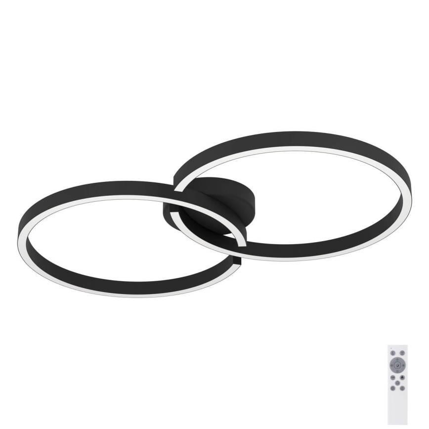 Eglo 900955 - LED RGBW Dimmable ceiling light LED/19,5W/230V 2700-6500K black + remote control