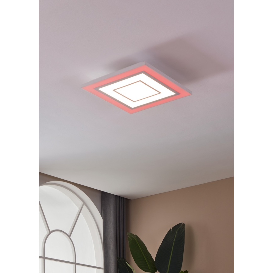 Eglo - RGBW Dimmable ceiling light LED/18W/230V 3000-6500K + remote control