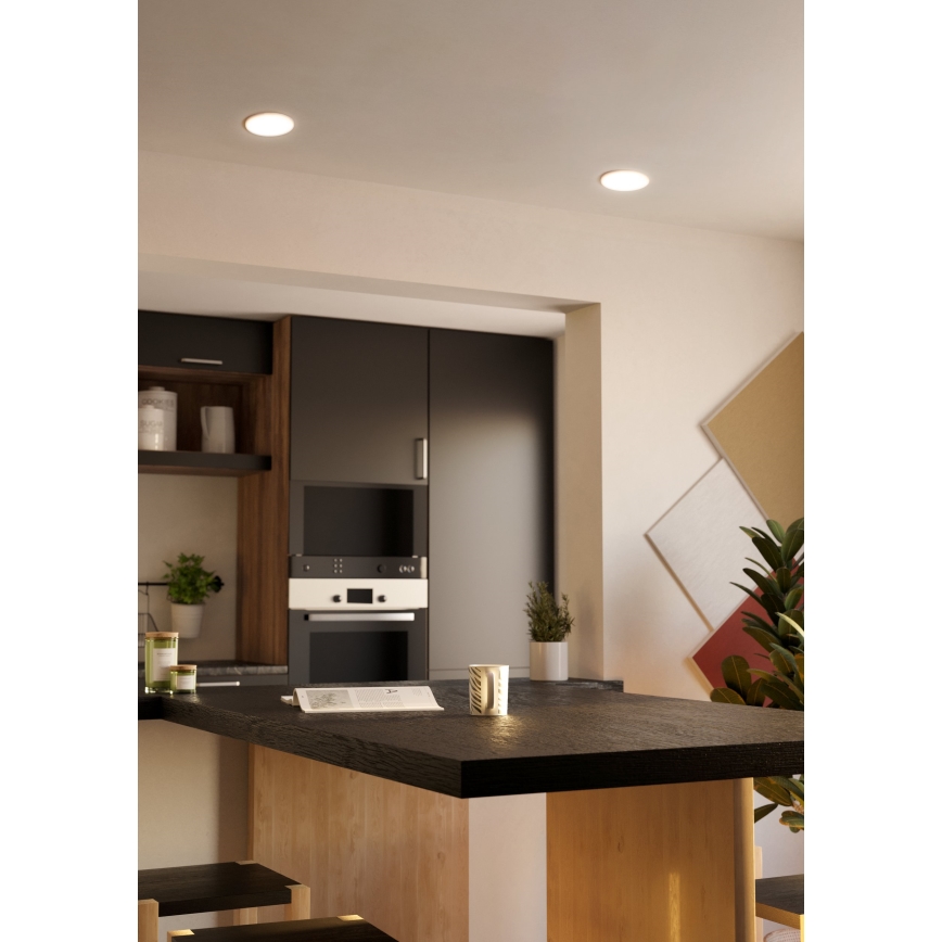 Eglo - LED Bathroom recessed light LED/11,5W/230V d. 15,5 cm IP65