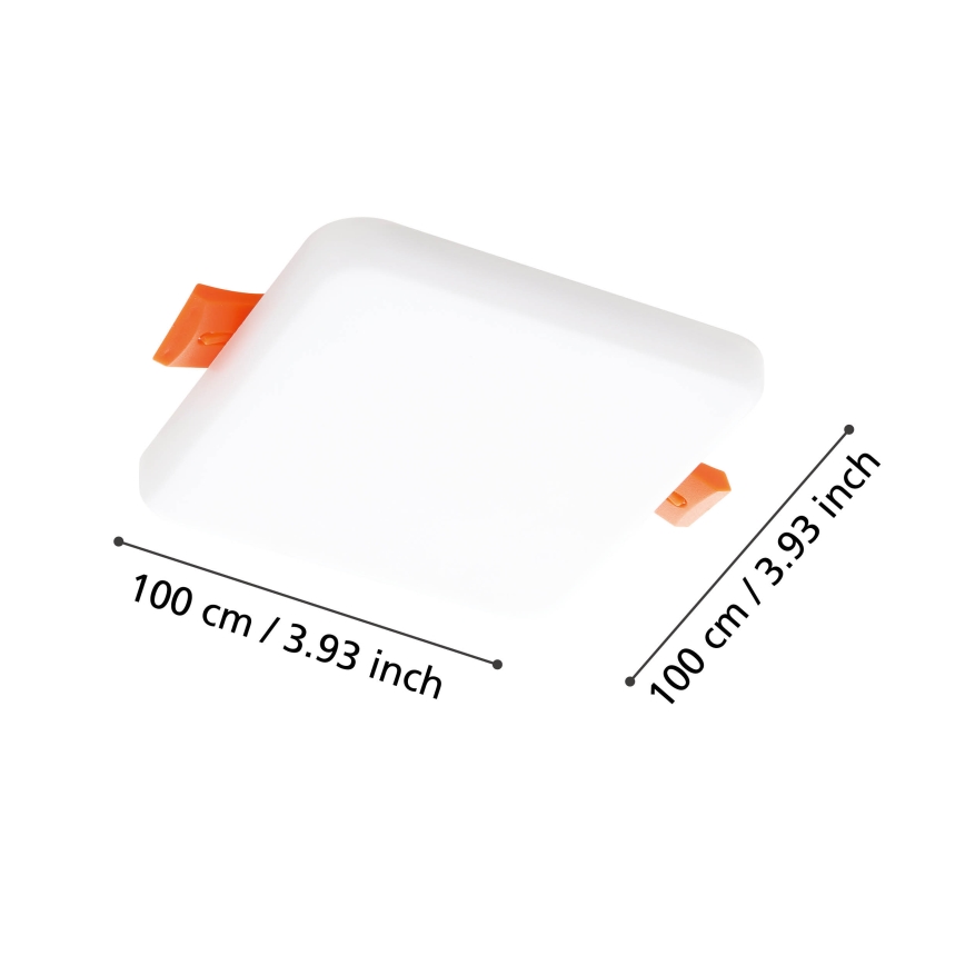 Eglo - LED Bathroom recessed light LED/5,5W/230V 10x10 cm IP65