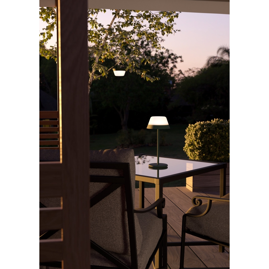 Eglo - LED RGBW Dimmable touch outdoor lamp 2in1 LED/1,5W/5V 2600 mAh IP54 green