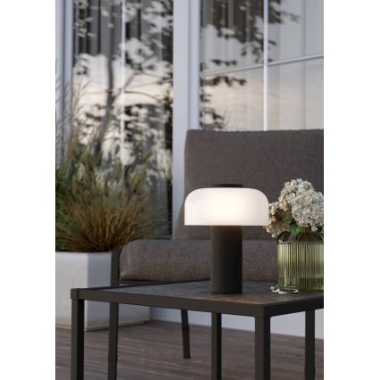 Eglo - LED Dimmable touch outdoor lamp LED/2,25W/5V 2400-4000K 5200 mAh IP44 black/white
