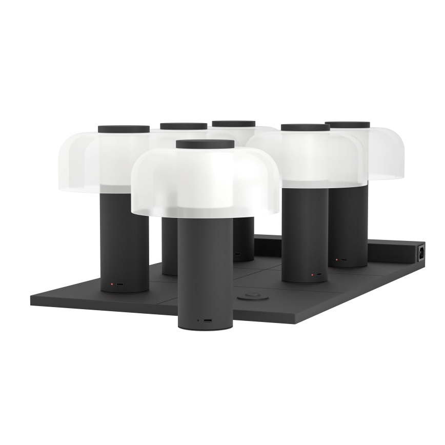 Eglo - LED Dimmable touch outdoor lamp LED/2,25W/5V 2400-4000K 5200 mAh IP44 black/white