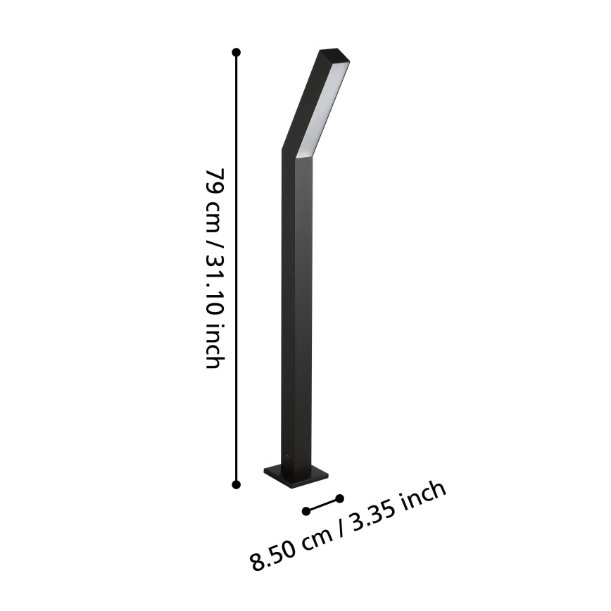 Eglo - LED Outdoor Wall Light, 2 x LED / 4.5 W / 230 V, IP44, Black