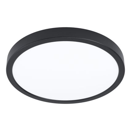 Eglo - LED ceiling light with motion sensor LED/20.5W/230V 3000K black Ø 28.5 cm