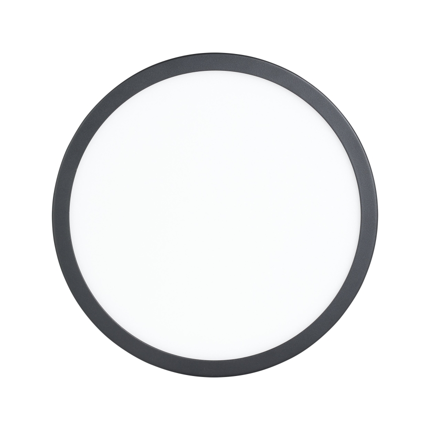 Eglo - LED ceiling light with motion sensor LED/20.5W/230V 3000K black Ø 28.5 cm