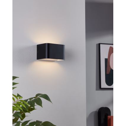 Eglo - LED Wall light LED/6W/230V 3000K black