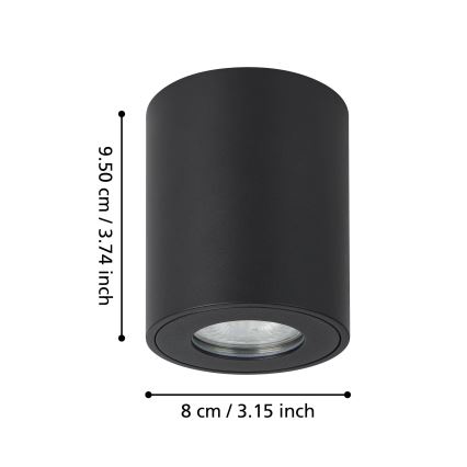 Eglo - Outdoor spotlight 1xGU10/5W/230V d. 8 cm IP44