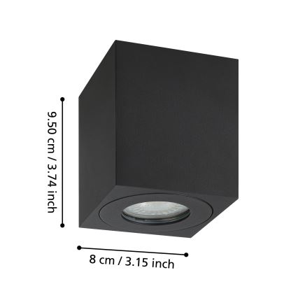 Eglo - Outdoor spotlight 1xGU10/5W/230V 8x8cm IP44