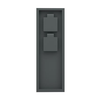 Eglo - Outdoor SCHUKO Socket Post IP54, Anthracite