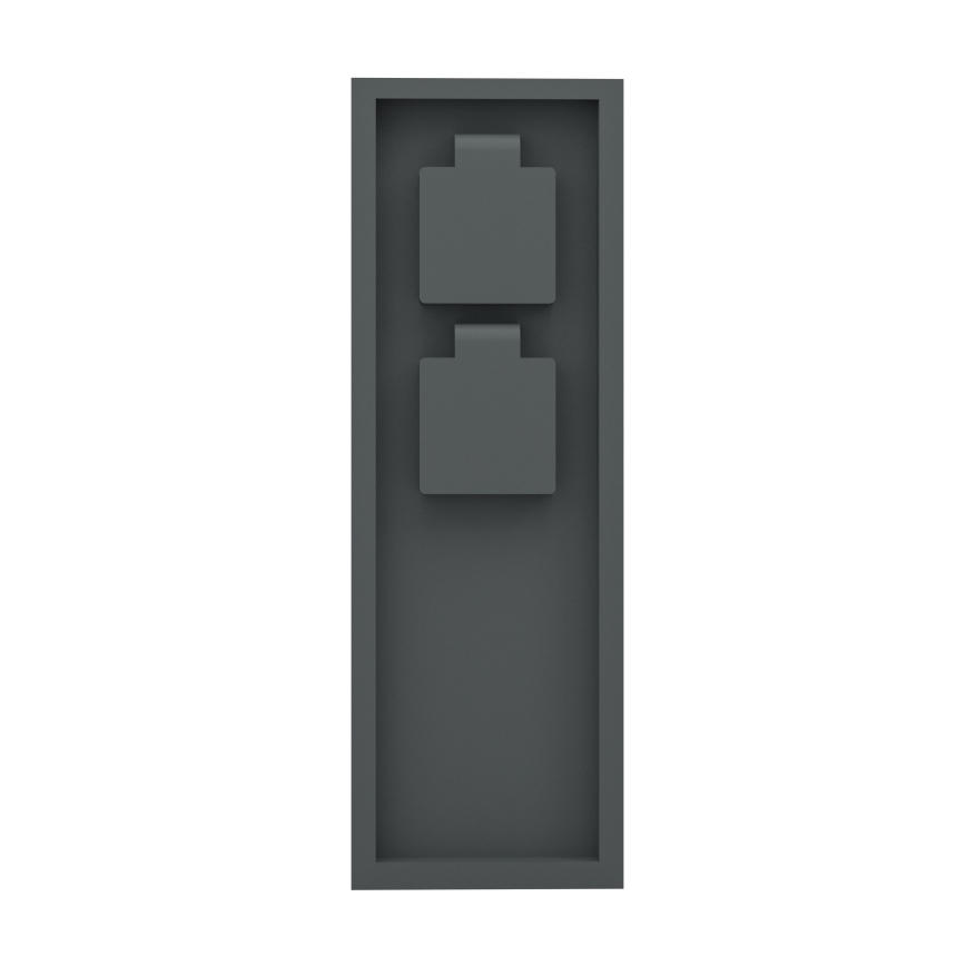Eglo - Outdoor SCHUKO Socket Post IP54, Anthracite