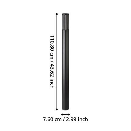 Eglo - Outdoor lamp 1xE27/15W/230V 110 cm IP54