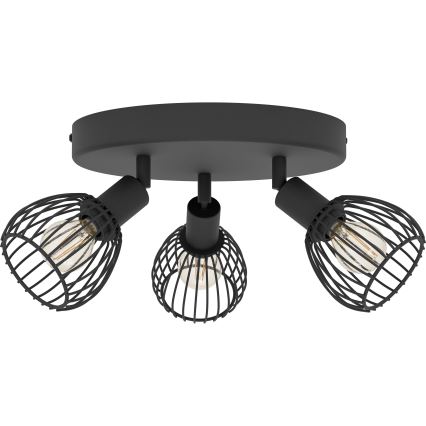 Eglo - Spotlight 3xE14/40W/230V black
