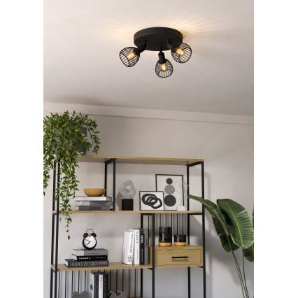 Eglo - Spotlight 3xE14/40W/230V black