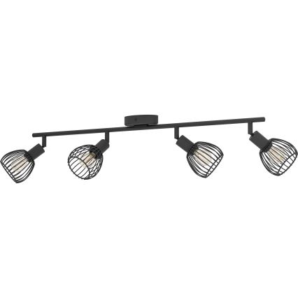 Eglo - Spotlight 4xE14/40W/230V black