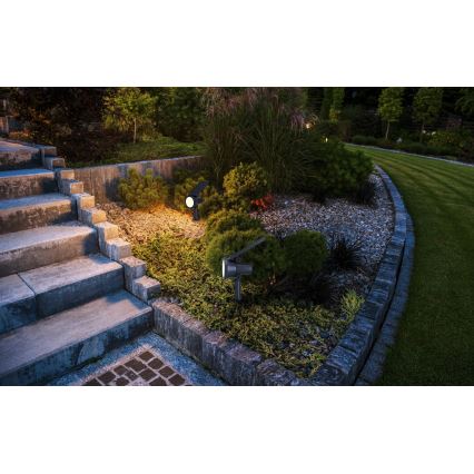 Eglo - LED RGBW Dimmable solar lamp LED/3W/4,5V IP44 black + remote control