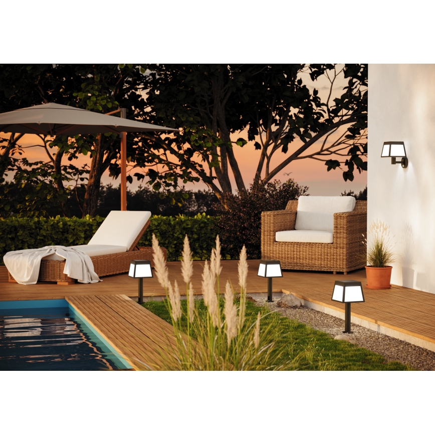 Eglo - LED solar light with sensor, 7.5 W LED, 3.7 V, 56 cm, 2200 mAh, IP44