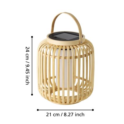 Eglo - LED Solar table lamp LED/3,3W/3,7V 1800 mAh IP44
