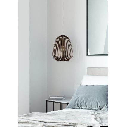 Eglo - Cable-Suspended Pendant Light, 1x E27/40W/230V, Bronze