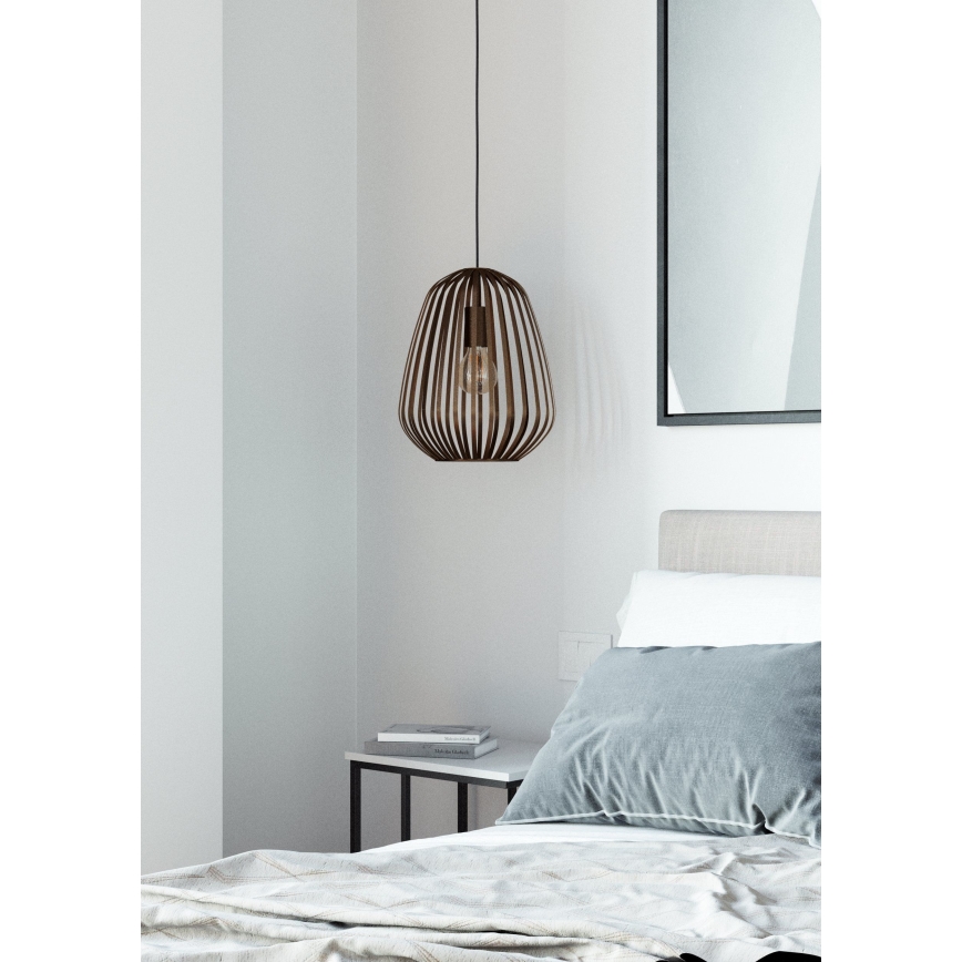 Eglo - Cable-Suspended Pendant Light, 1x E27/40W/230V, Bronze