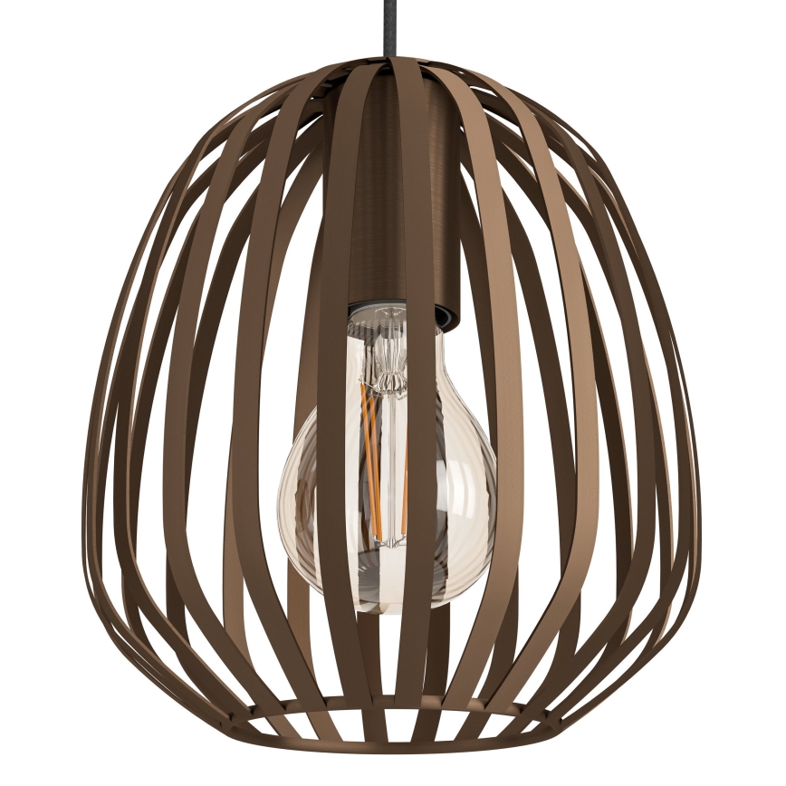 Eglo - Cable-hung pendant light 3xE27/40W/230V, Bronze