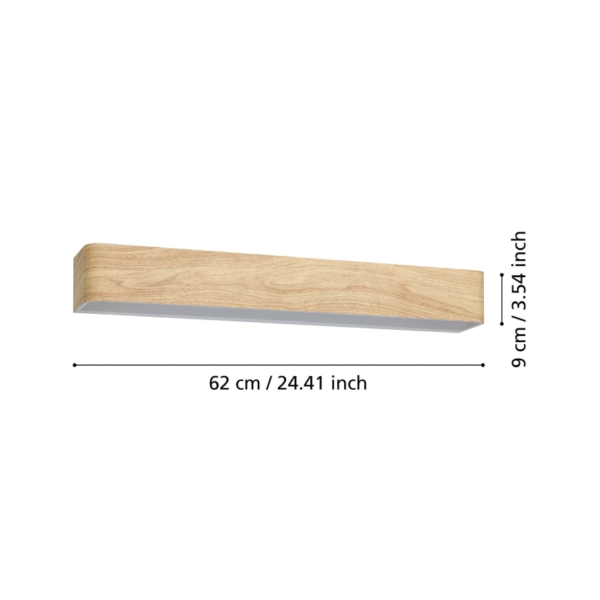 Eglo - LED Bathroom wall light LED/26,5W/230V 3000K IP44 beige