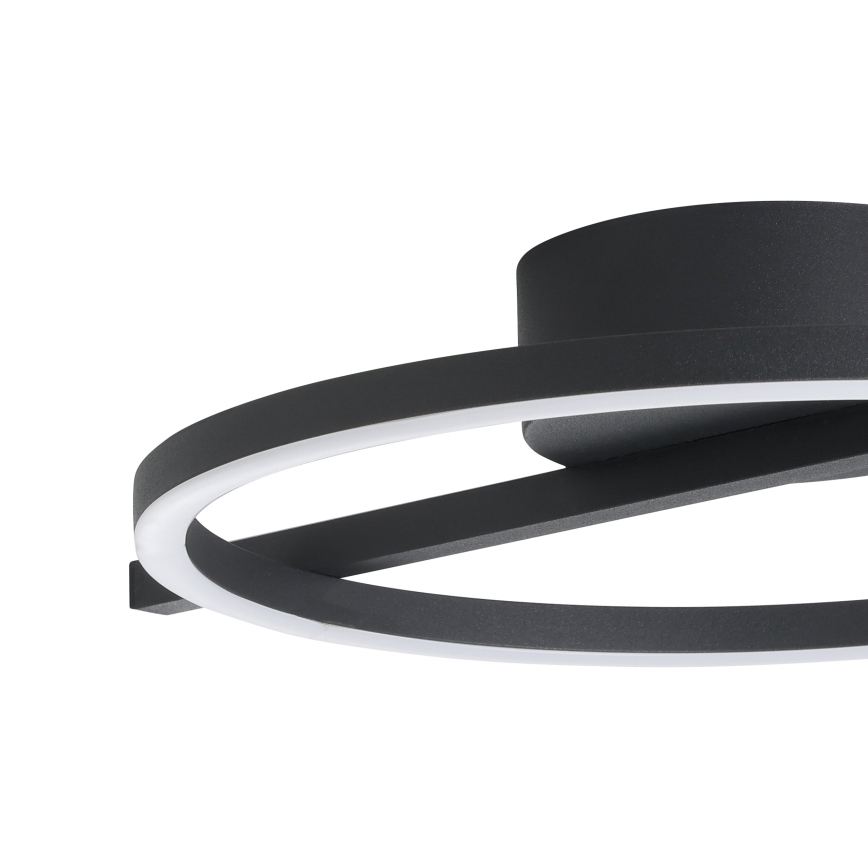 Eglo - LED RGBW Dimmable ceiling light LED/17W/230V 2700-6500K black + remote control