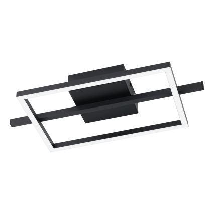 Eglo - LED RGBW Dimmable ceiling light LED/17W/230V 2700-6500K black + remote control