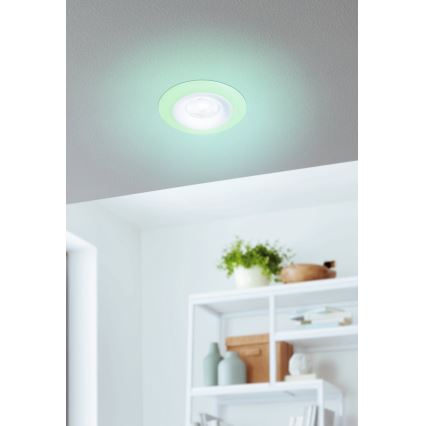 Eglo - SET 3xLED RGBW Dimmable bathroom recessed light 3xLED/3,8W/230V 2700-6500K IP44 + remote control