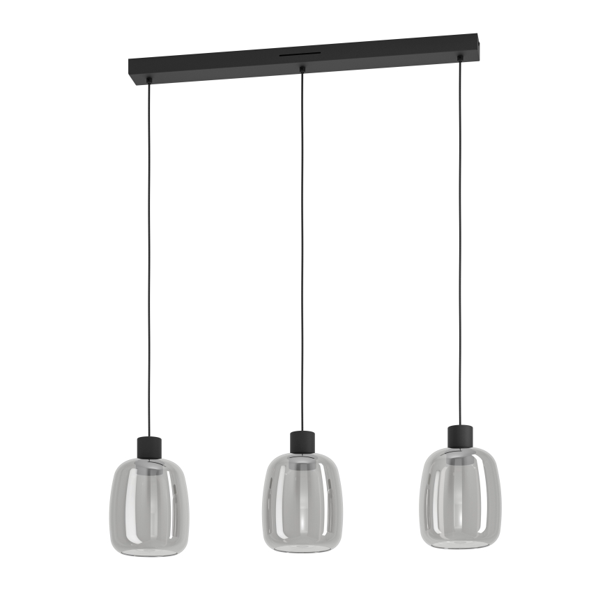 Eglo - LED RGBW Dimmable chandelier on a string 3xLED/3,7W/230V 2700-6500K grey