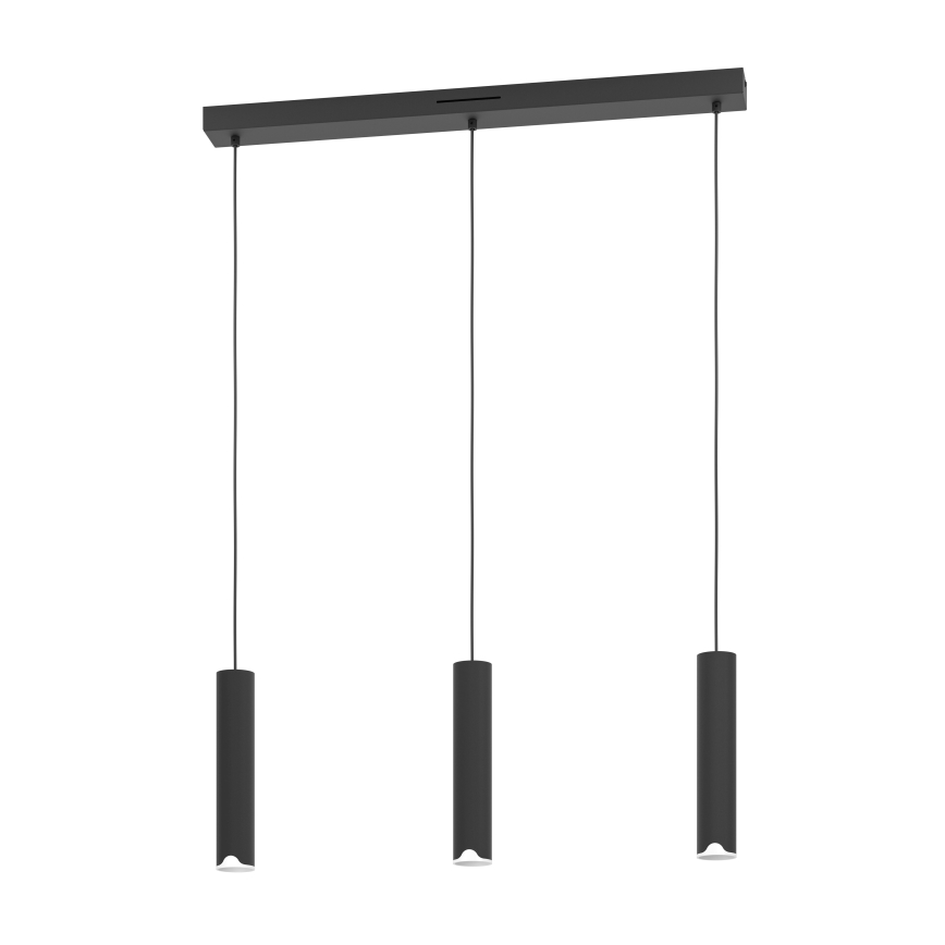 Eglo - LED RGBW Dimmable chandelier on a string 3xLED/3,7W/230V 2700-6500K black