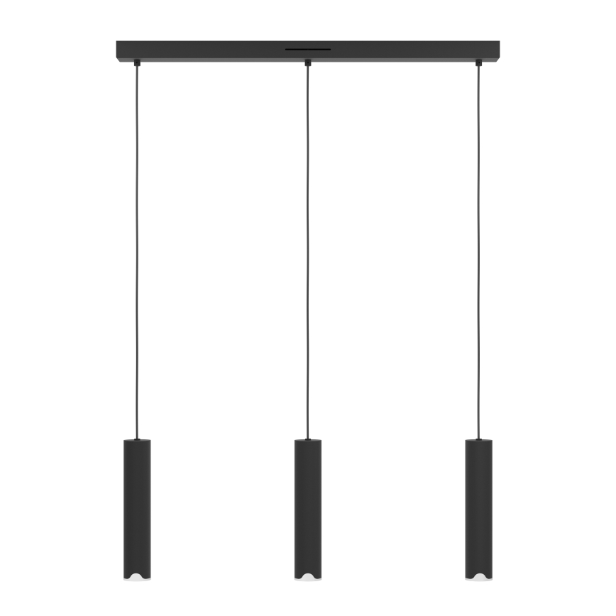 Eglo - LED RGBW Dimmable chandelier on a string 3xLED/3,7W/230V 2700-6500K black