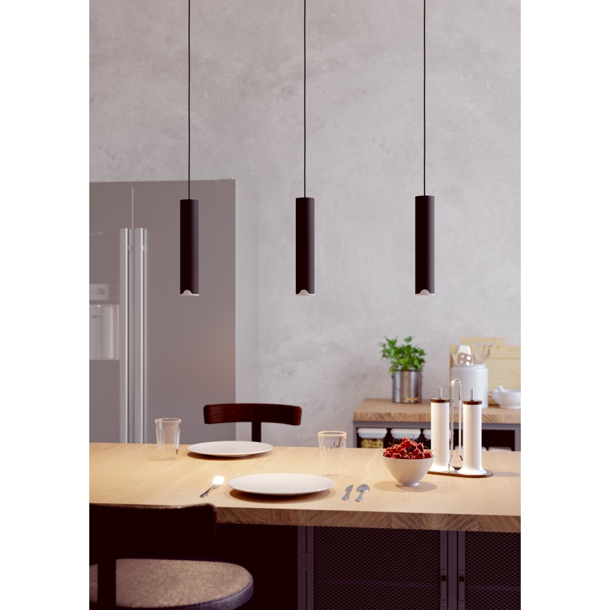 Eglo - LED RGBW Dimmable chandelier on a string 3xLED/3,7W/230V 2700-6500K black