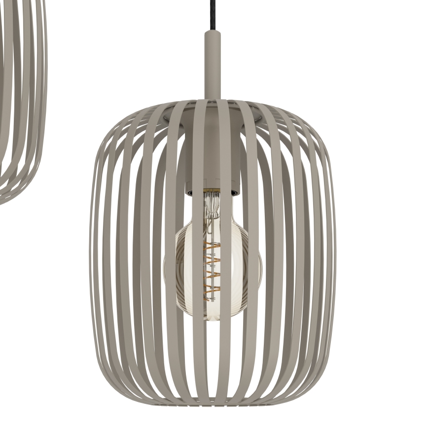 Eglo - Cable-hung ceiling pendant 5xE27/40W/230V beige