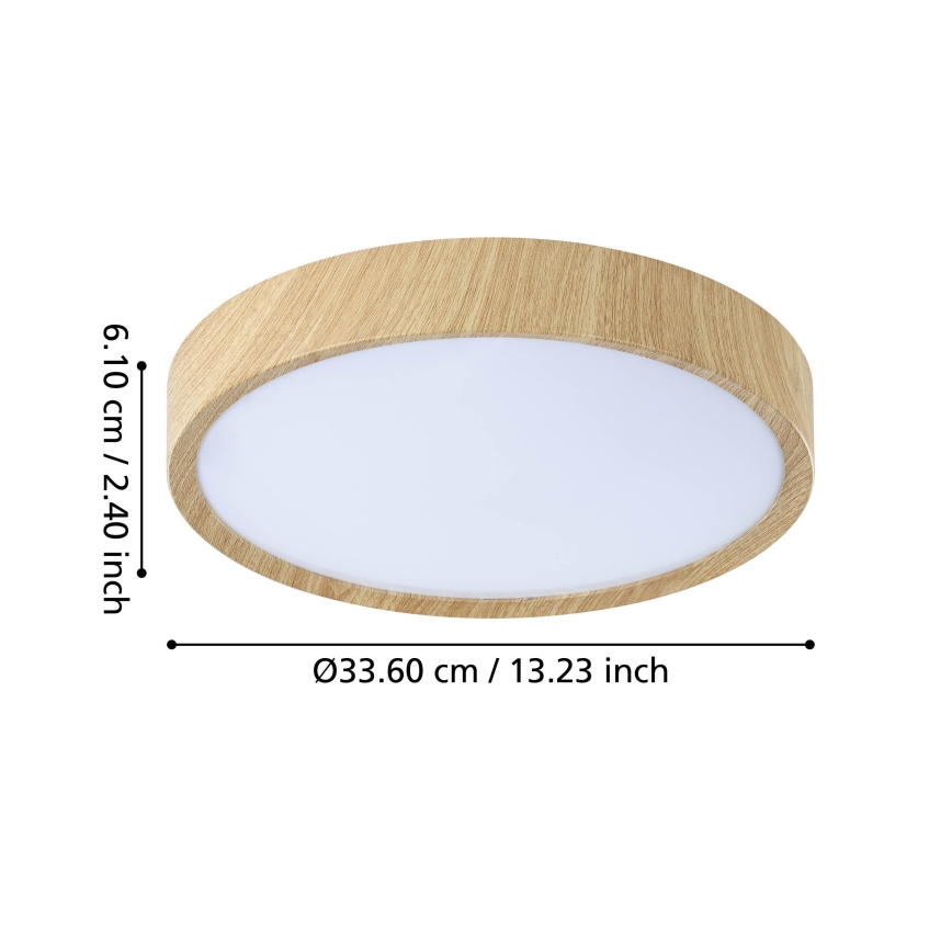 Eglo - LED Bathroom ceiling light LED/14,6W/230V IP44 beige
