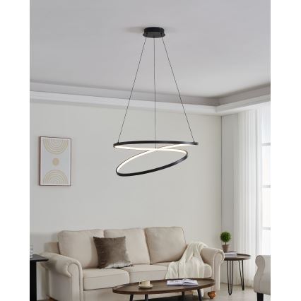Eglo - LED Chandelier on a string LED/42W/230V 3000K black