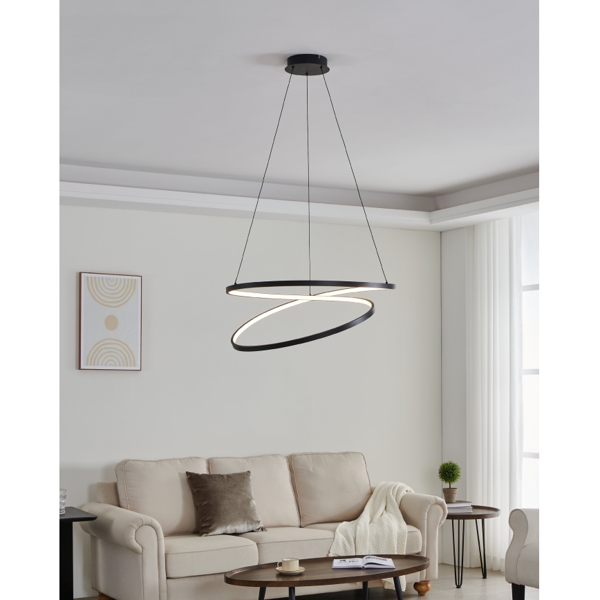 Eglo - LED Chandelier on a string LED/42W/230V 3000K black
