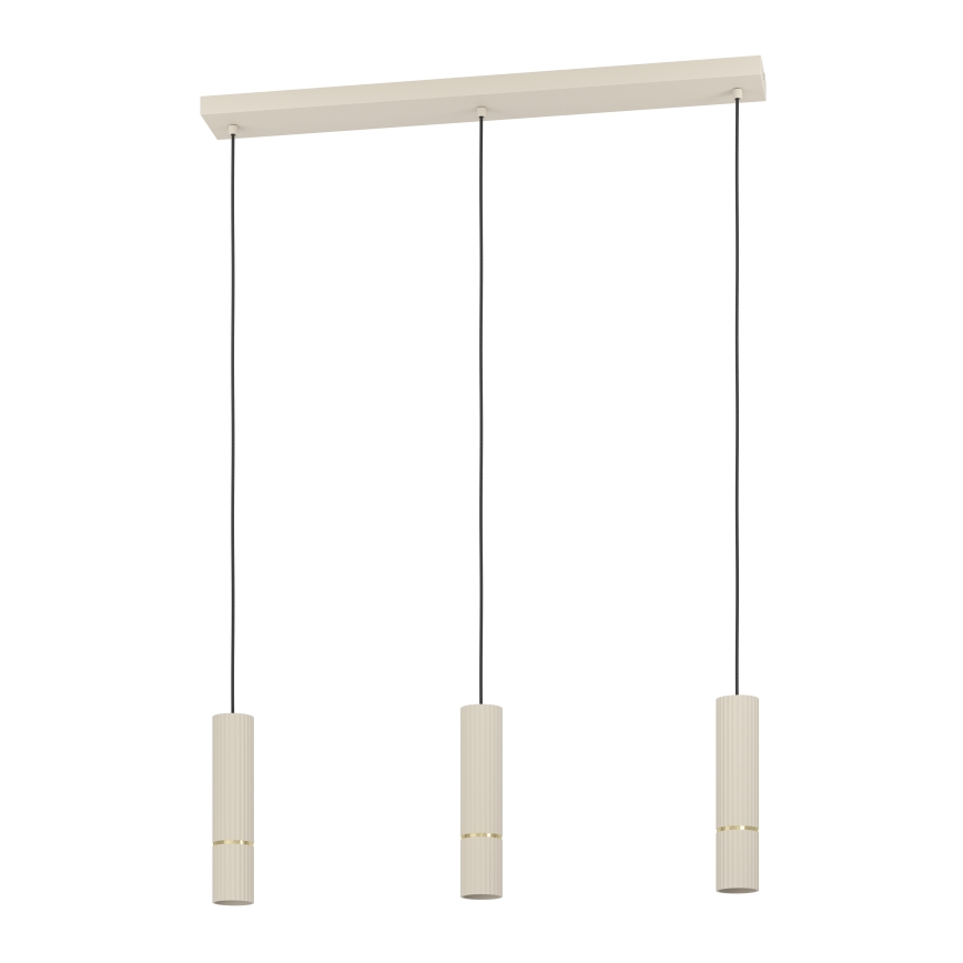 Eglo - LED Chandelier on a string 3xGU10/5W/230V 3000K beige