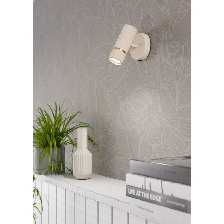 Eglo - LED Wall light 1xGU10/5W/230V 3000K beige