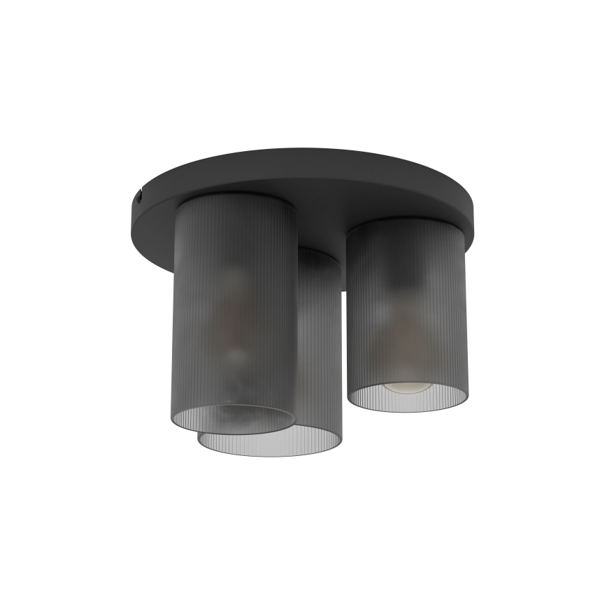 Eglo - Ceiling light 3xE27/40W/230V grey
