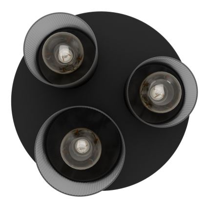 Eglo - Ceiling light 3xE27/40W/230V grey
