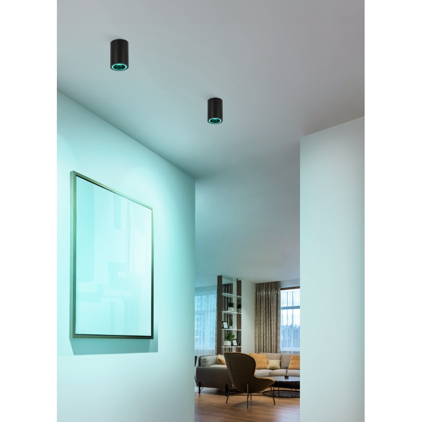 Eglo - LED RGBW Dimmable spotlight LED/4,9W/230V 2700-6500K black