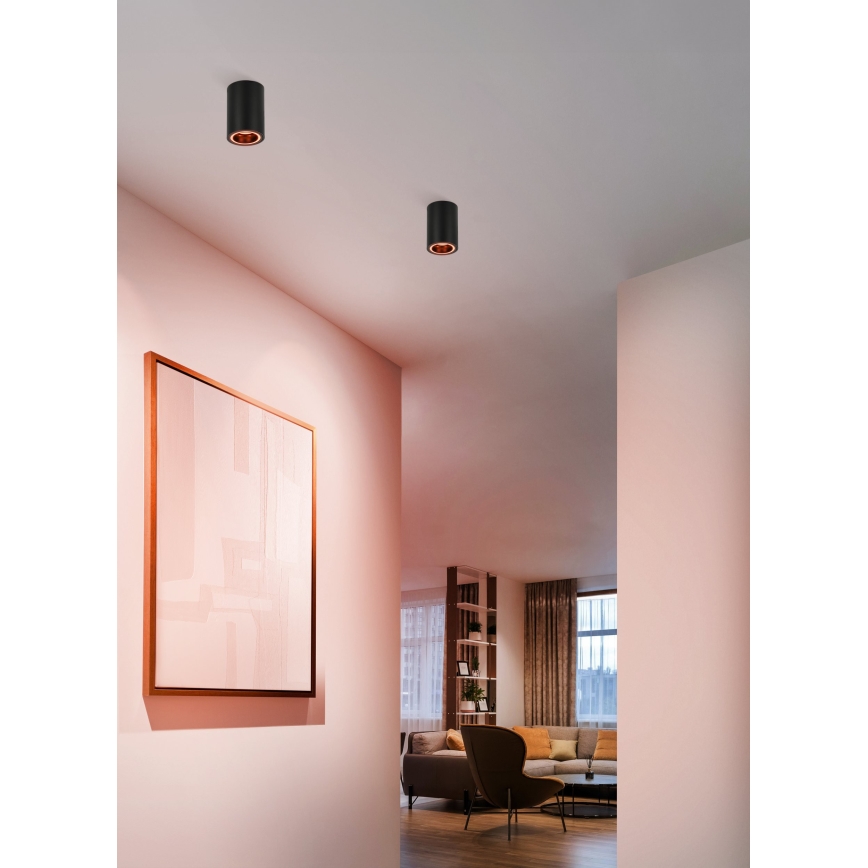 Eglo - LED RGBW Dimmable spotlight LED/4,9W/230V 2700-6500K black