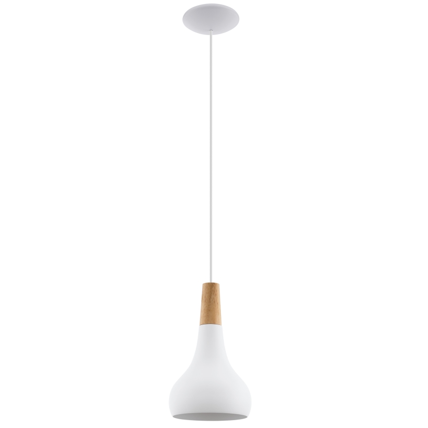Eglo - Cable pendant light 1xE27/60W/230V Ø 18 cm white