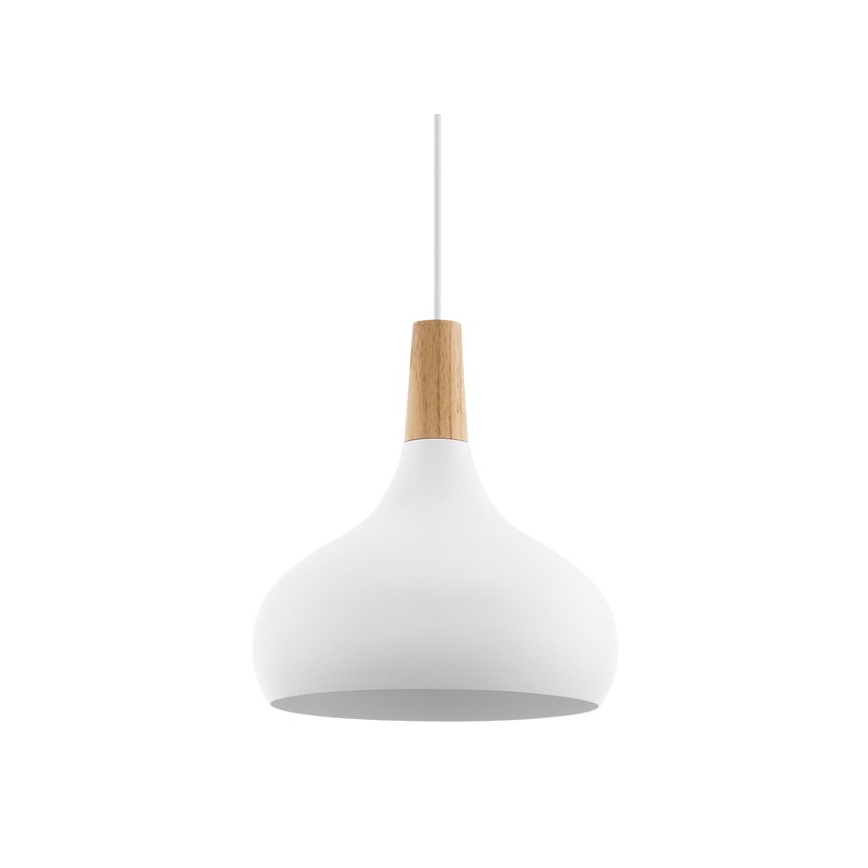 Eglo - Chandelier on a string 1xE27/60W/230V d. 28 cm white - FSC certified