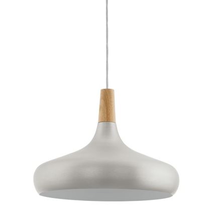 Eglo - Chandelier on a string 1xE27/40W/230V d. 40 cm silver - FSC certified